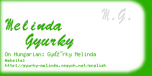 melinda gyurky business card